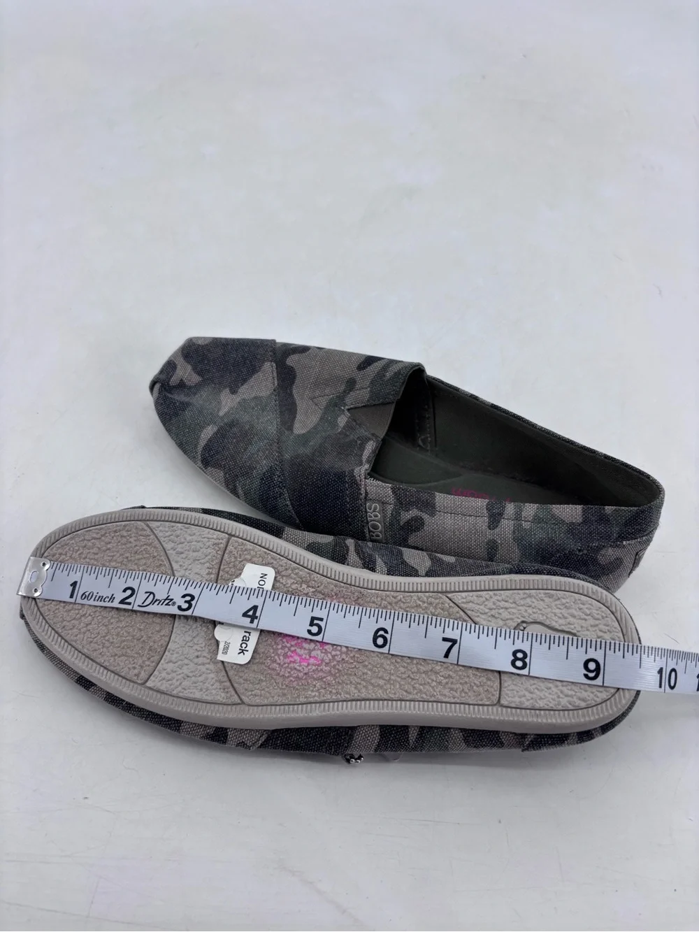 Bobs from Skechers NEW Alpargata Camo Print Memory Foam Slip On Loafers Flats